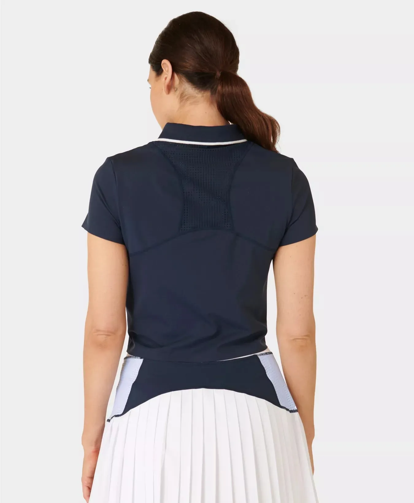 Sweaty Betty Power Tipped Polo in Navy