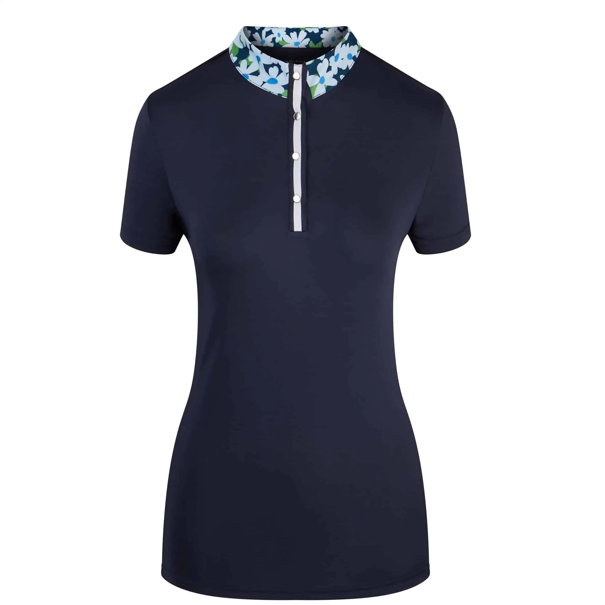 Swing Out Sister Clarissa Cap Sleeve Ladies Golf Polo Shirt Navy Blazer