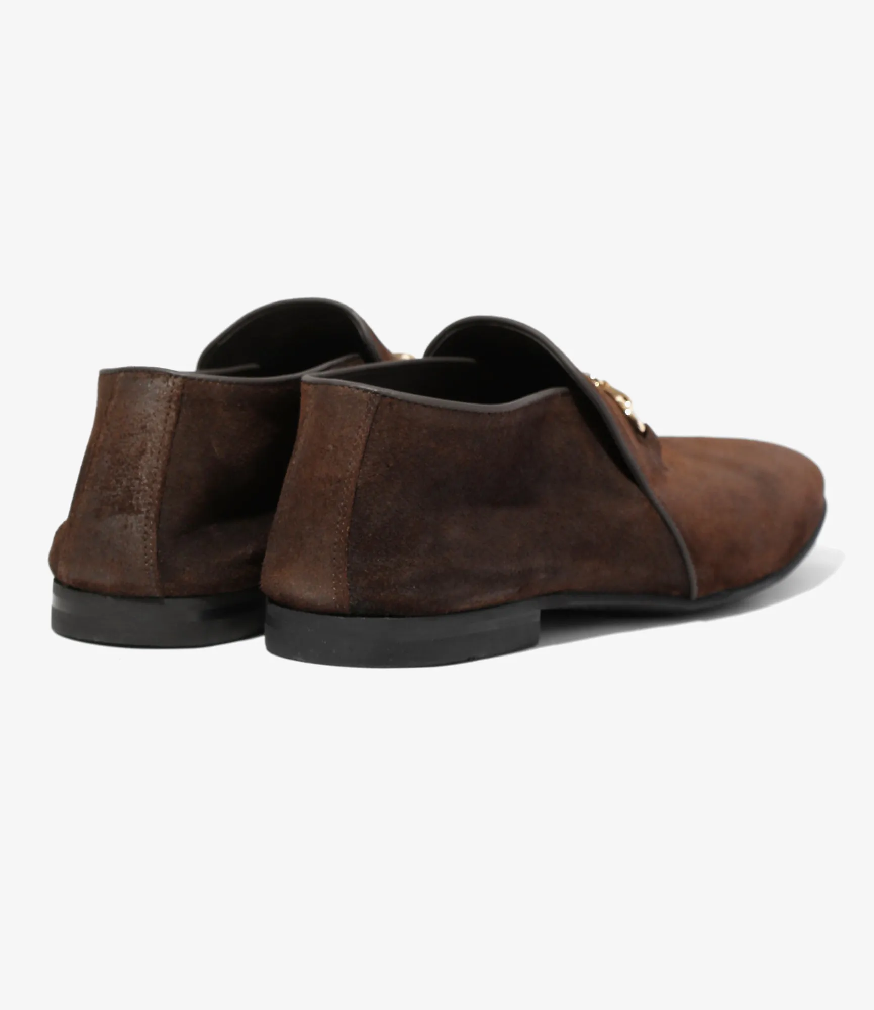 Tassel Bit Slip-On Chukka Boot – Brown Rough Out