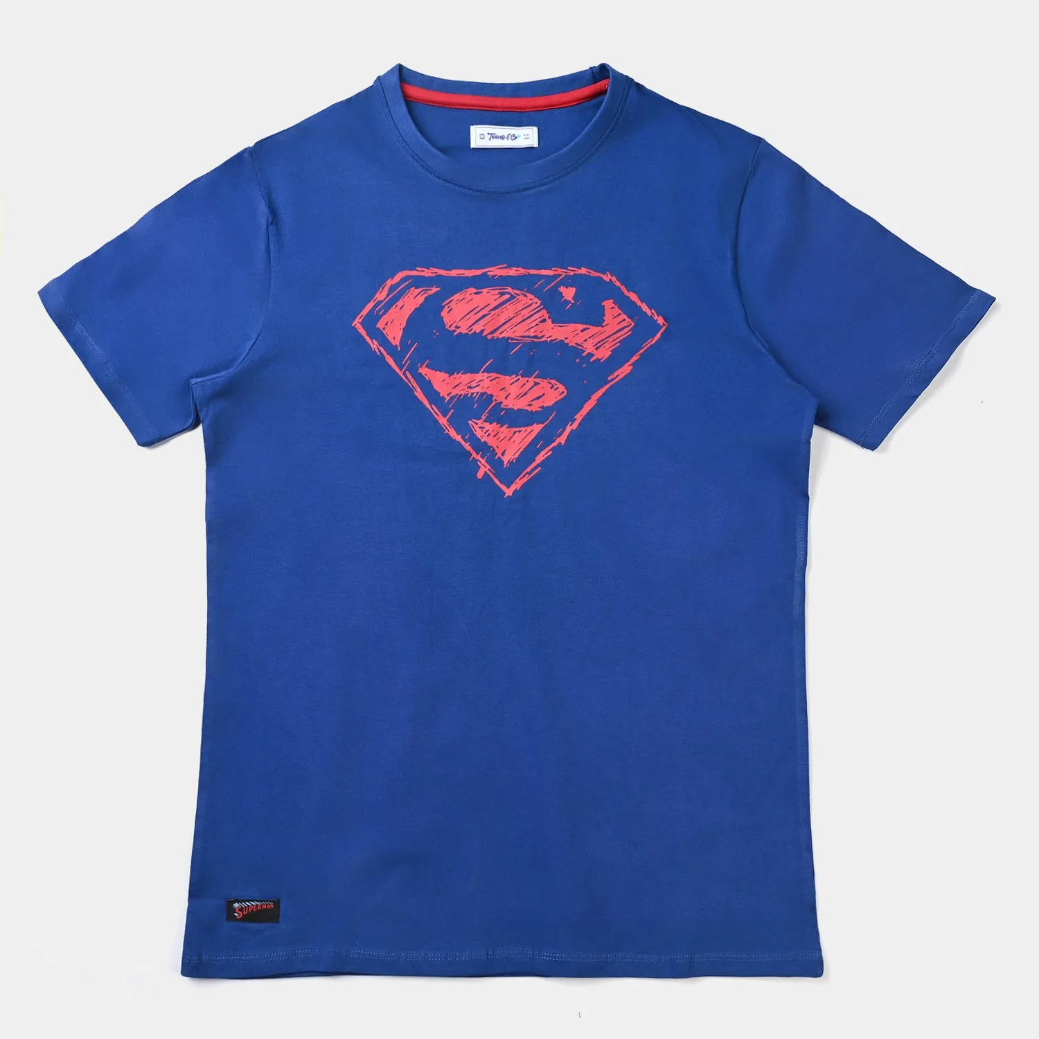 Teens Boys Cotton Jersey Tees H/S -Deep Blue