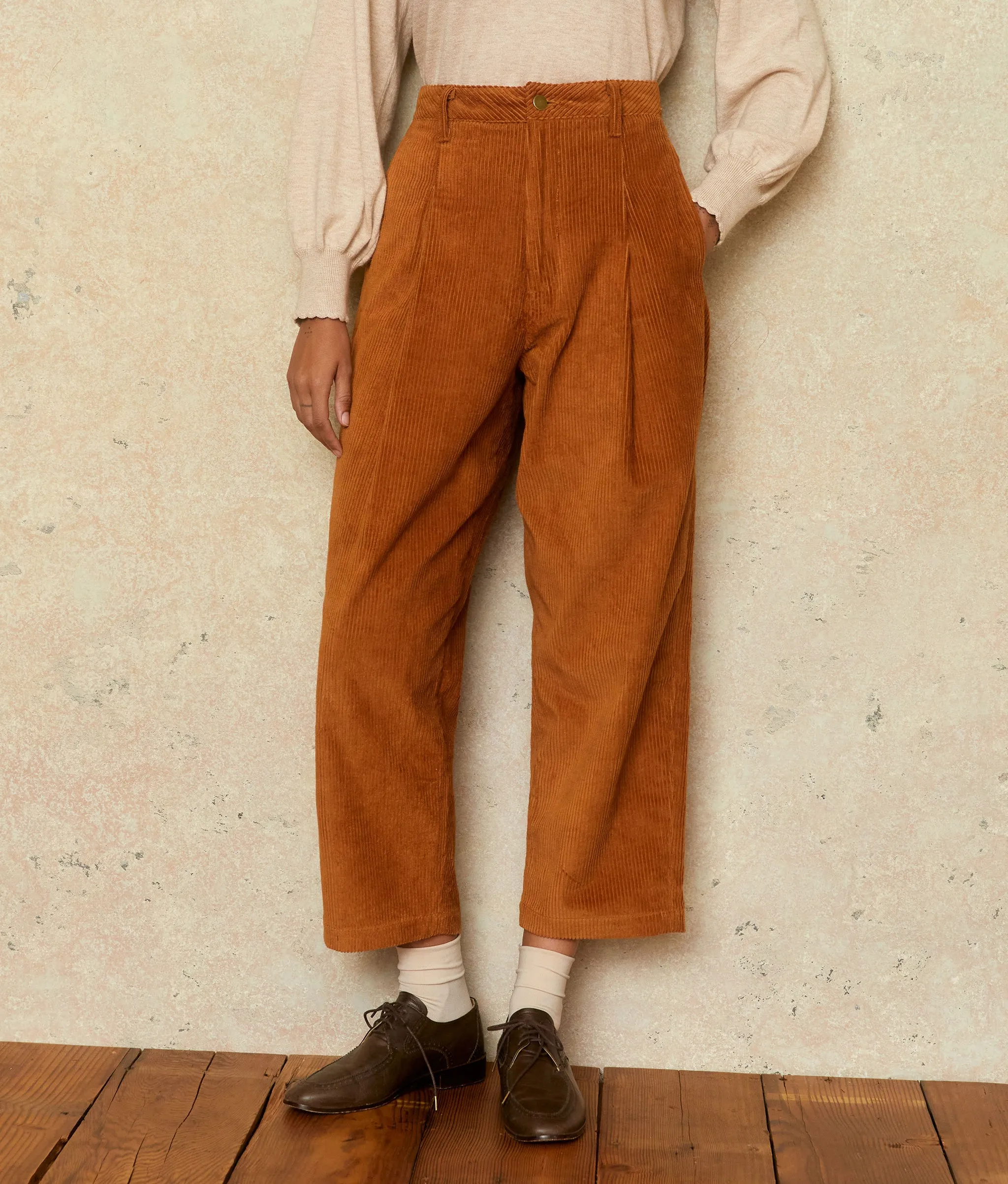 The Allison Pant | Cognac Corduroy