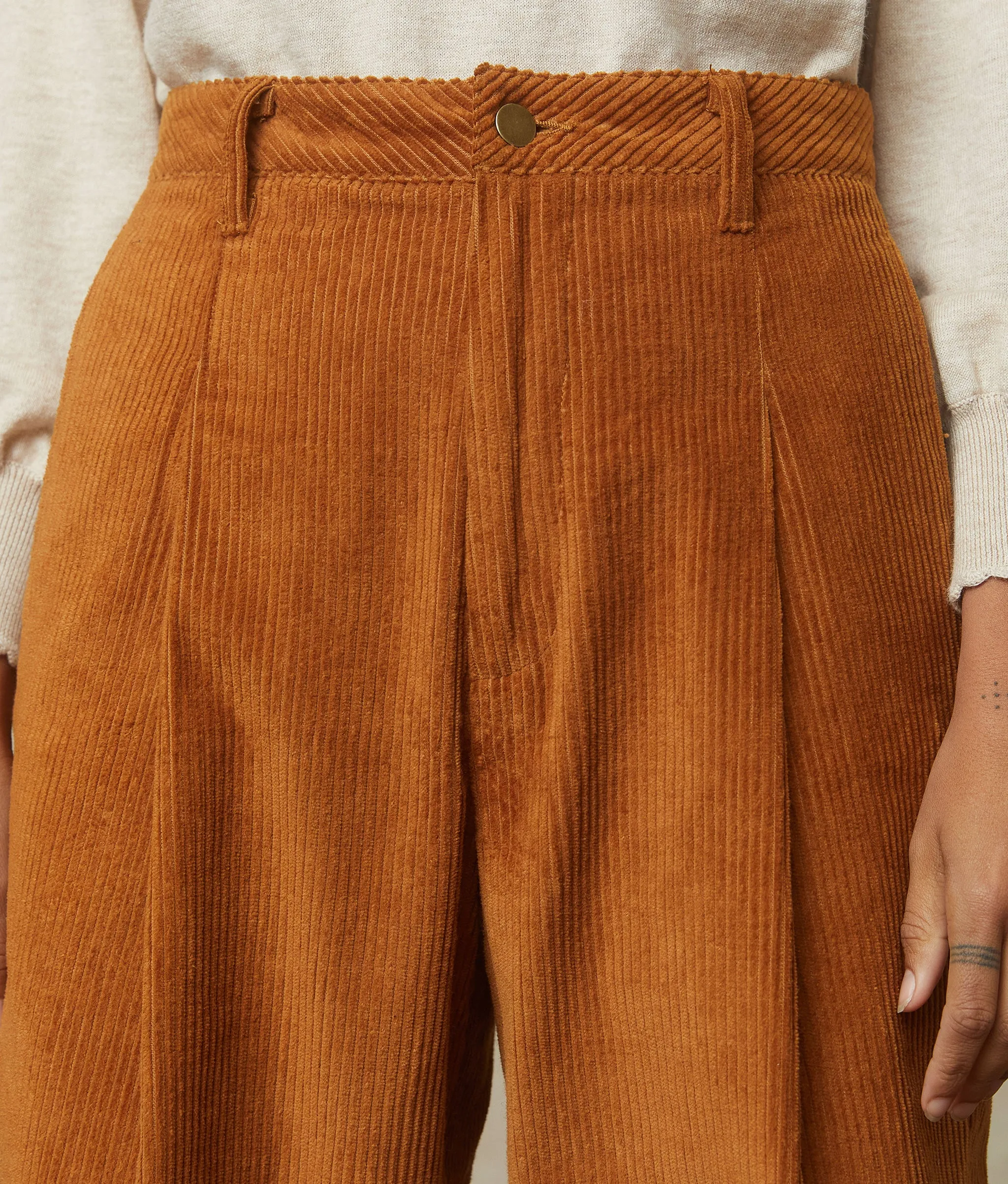 The Allison Pant | Cognac Corduroy