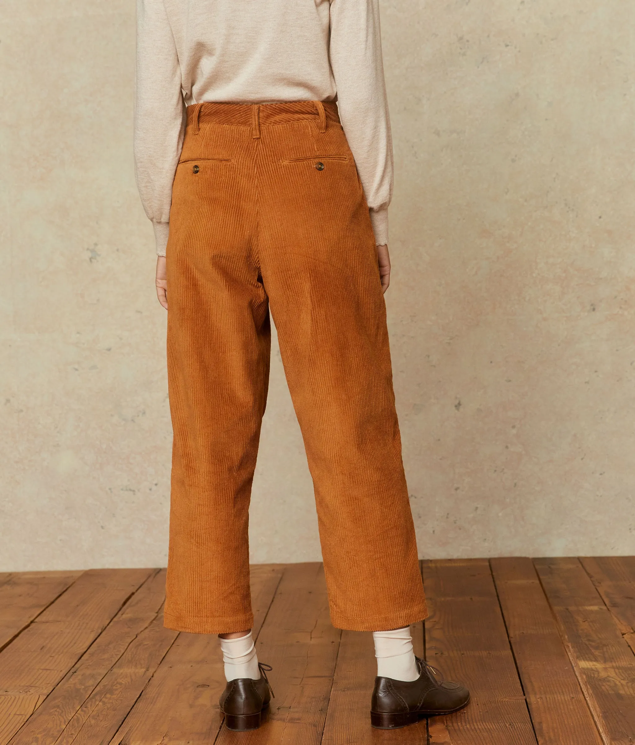 The Allison Pant | Cognac Corduroy