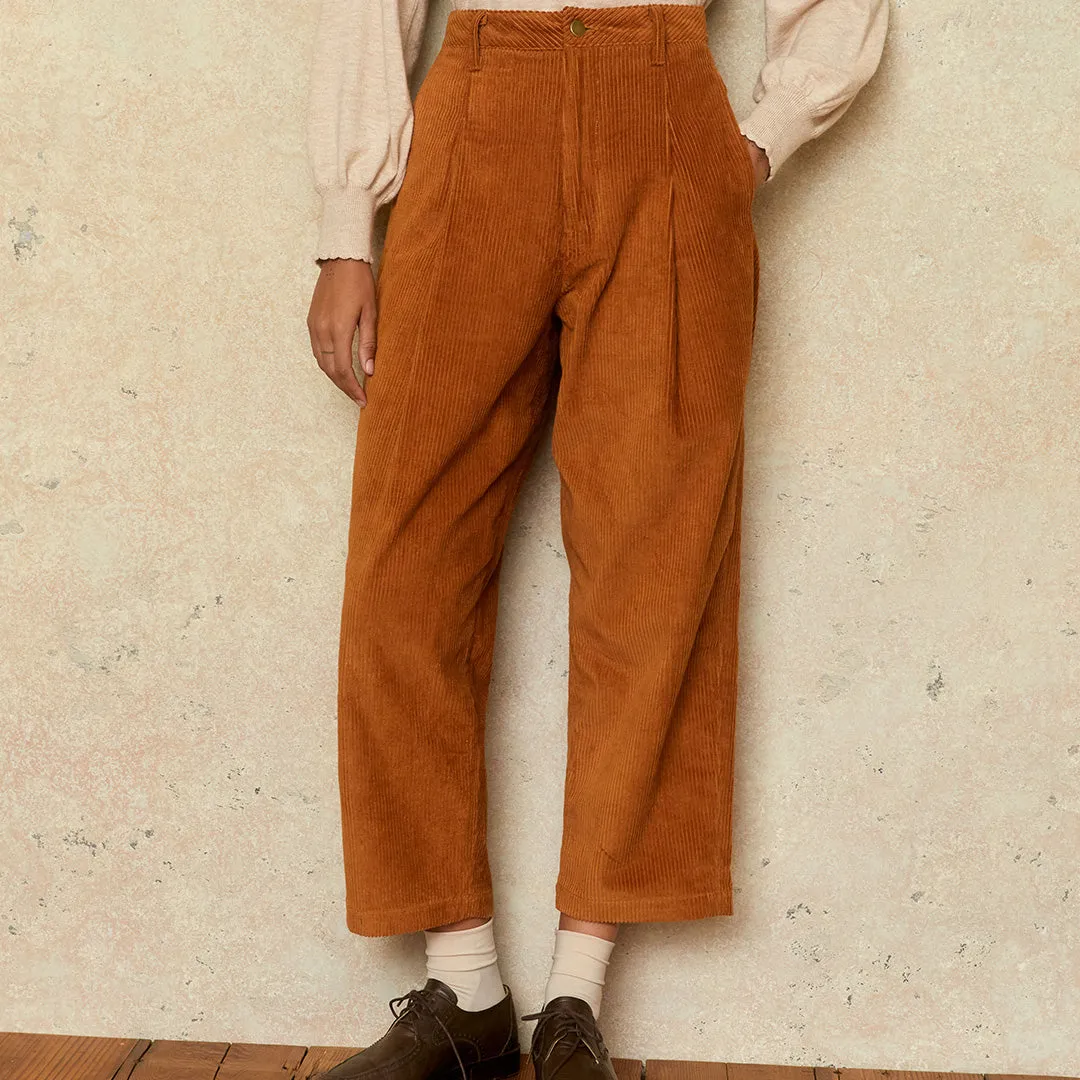 The Allison Pant | Cognac Corduroy