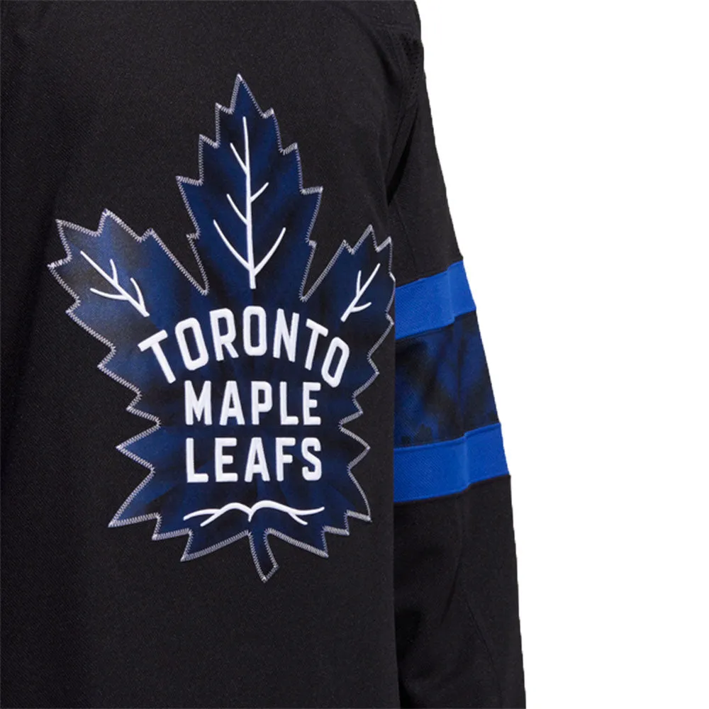 TORONTO MAPLE LEAFS x DREW HOUSE ADIDAS ADIZERO PRIMEGREEN AUTHENTIC BLACK REVERSIBLE THIRD JERSEY