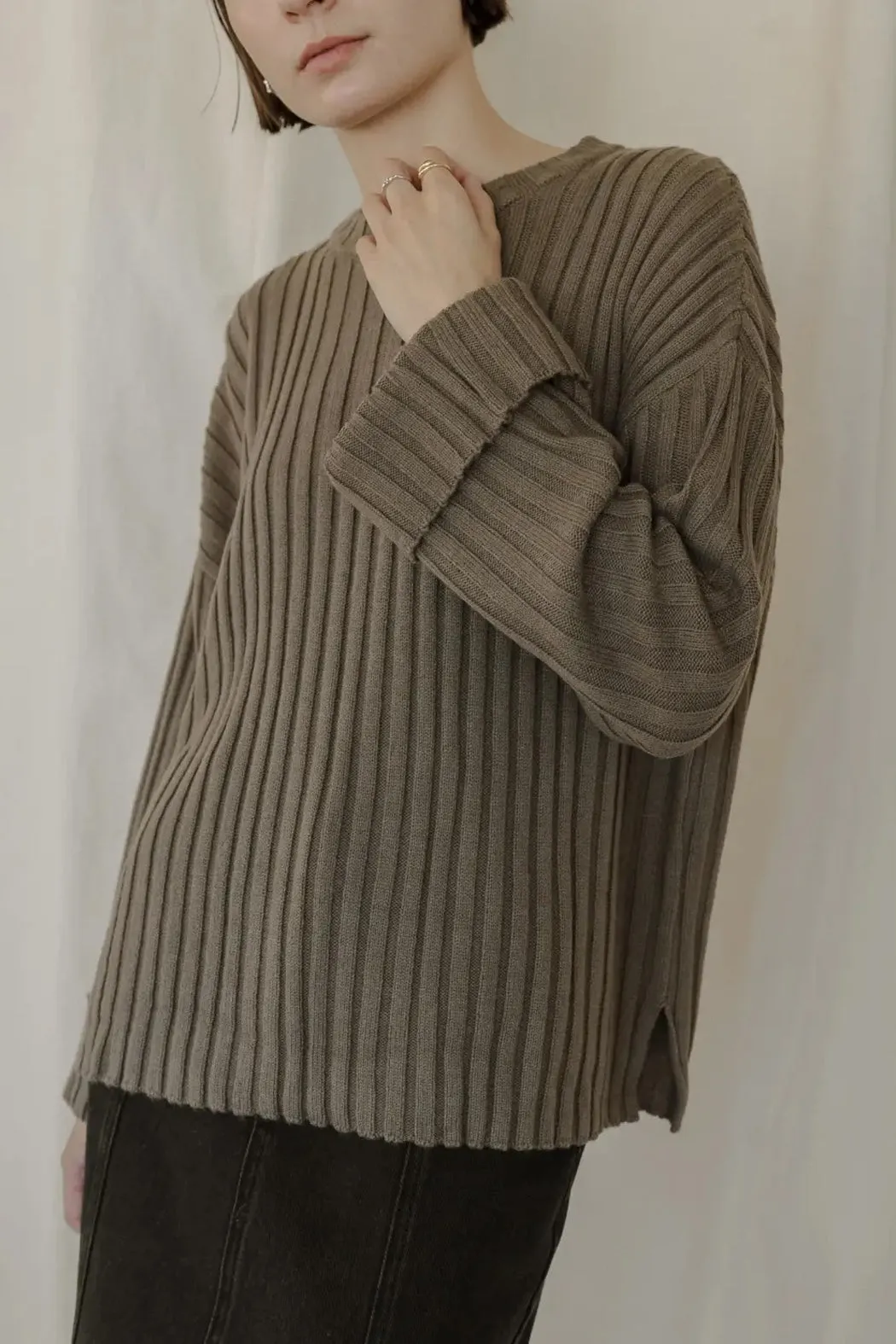 Una Ribbed Sweater