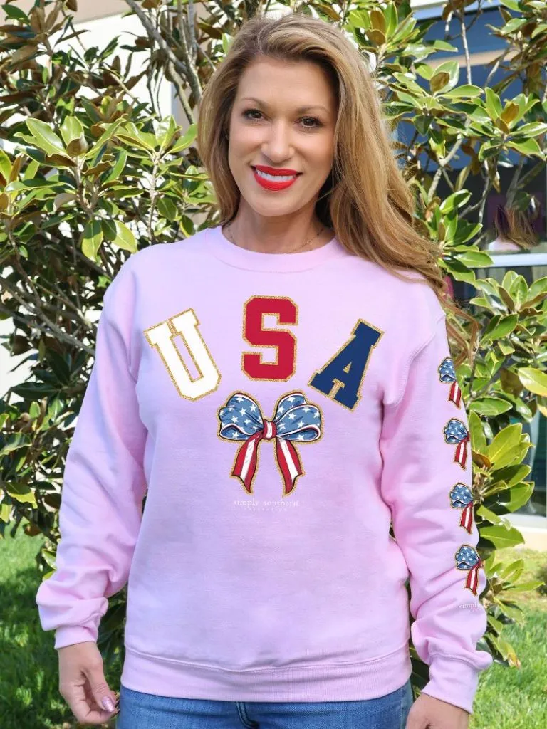 USA Long Sleeve Crew