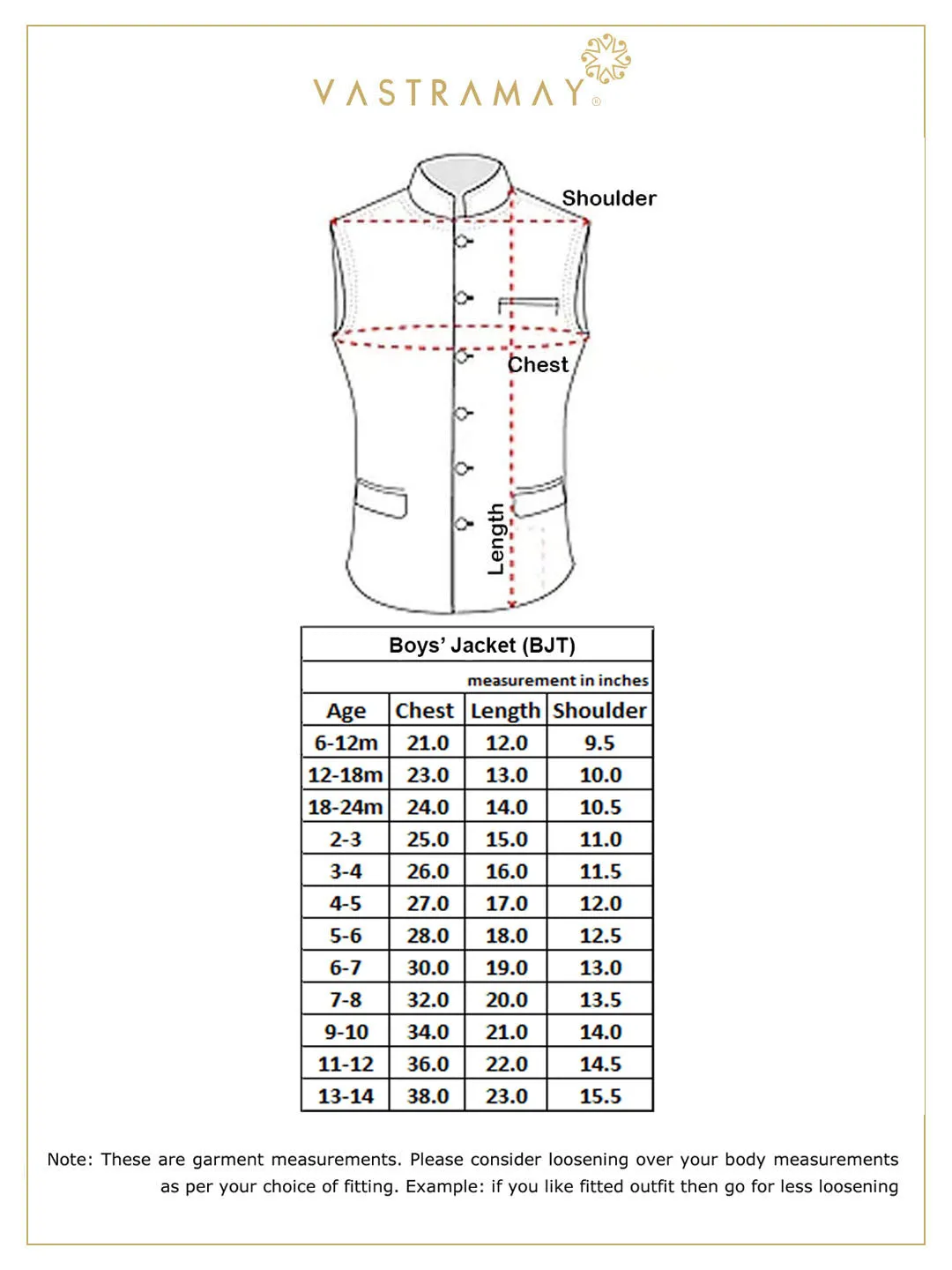 VASTRAMAY Boys' Multicolor-Base-Turquoise Jacquard Nehru Jacket