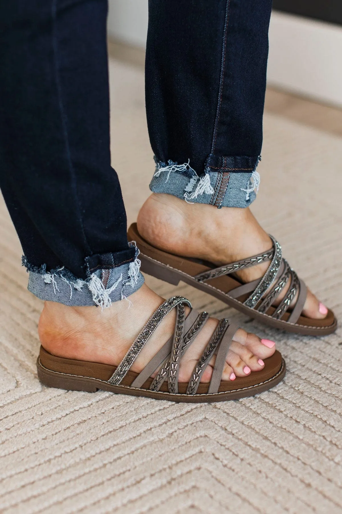 Very G Natalie Sandals- Grey