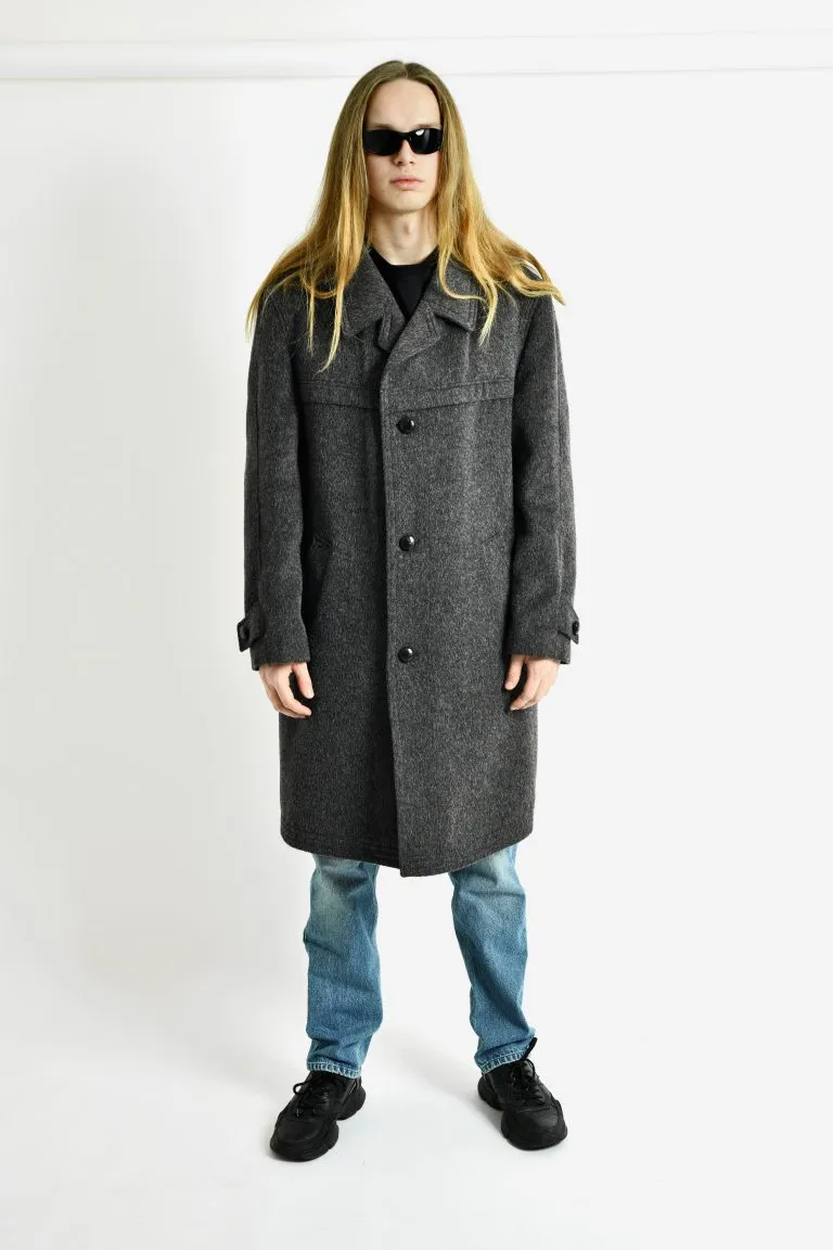 Vintage winter long coat grey