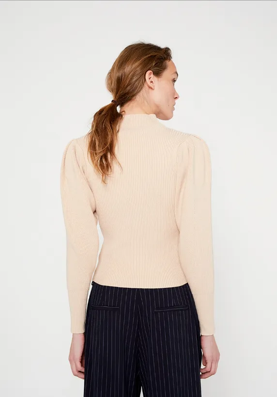 Volume Sleeve Knit Top