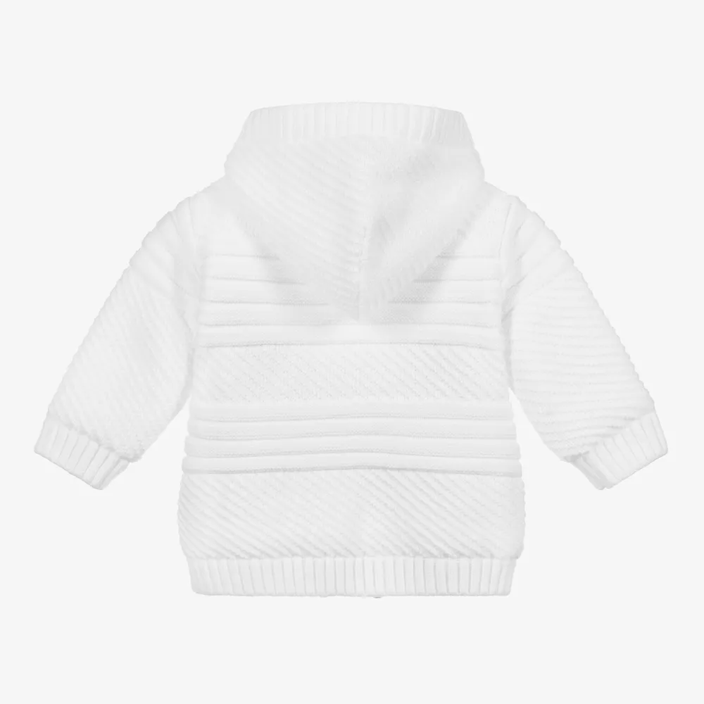 White Knitted Pram Coat 