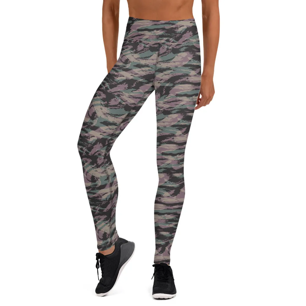 Yoga Leggings in Abstract Camo Print