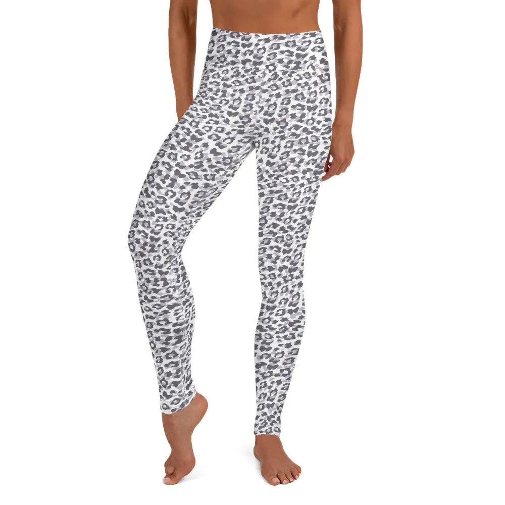 Yoga Leggings in Snow Leopard