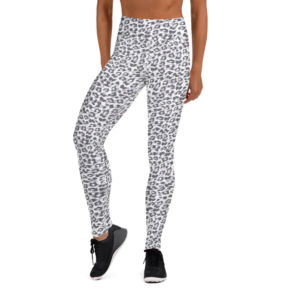 Yoga Leggings in Snow Leopard