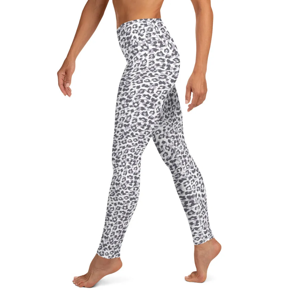 Yoga Leggings in Snow Leopard