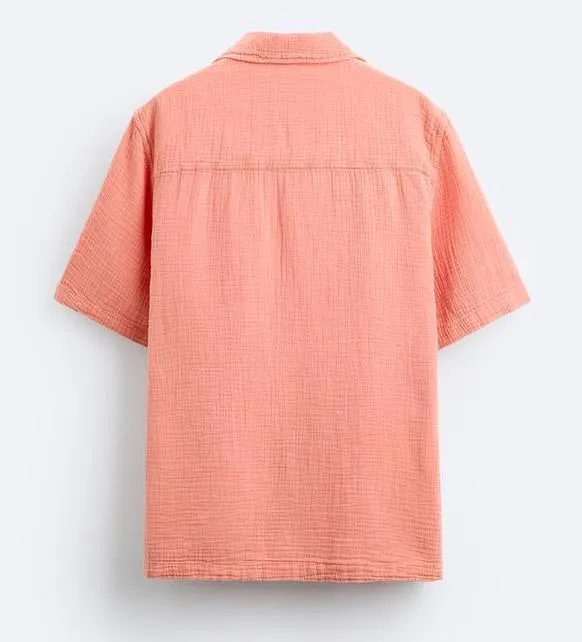 ZARA  |Plain Short Sleeves Shirts